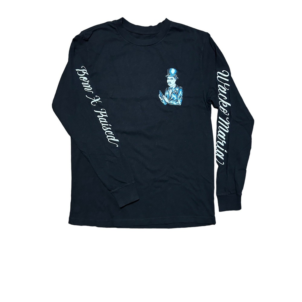 Born X Raised X Wacko Maria Long Sleeve T Shirt Medium Black NEW NWOT